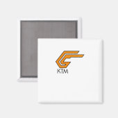 Ktm-Logo-Aufkleber1 Magnet (Vorderseite/Rückseite)