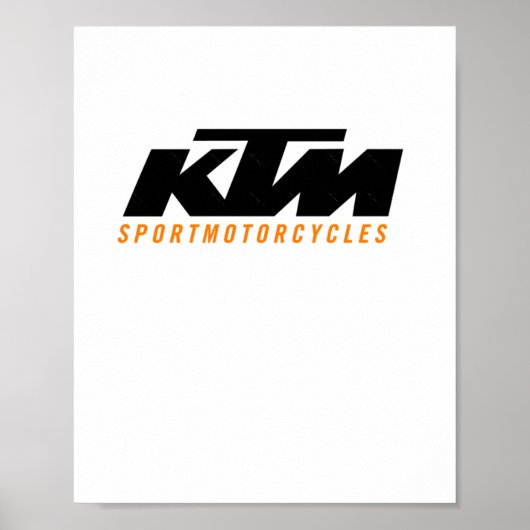 Ktm-Logo-Aufkleber2 Poster (Vorne)