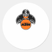 Ktm-Logo-Aufkleber4 Runder Aufkleber (Vorderseite)
