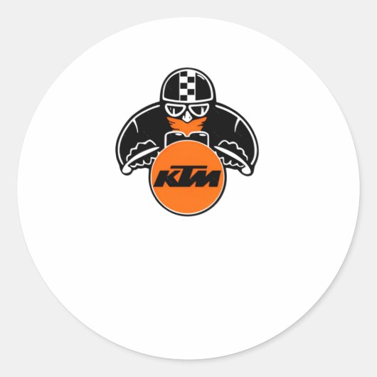 Ktm-Logo-Aufkleber4 Runder Aufkleber (Vorderseite)