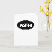Ktm-Logo-Aufkleber Karte (Gelbe Blume)