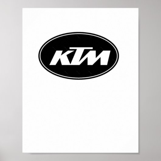 Ktm-Logo-Aufkleber Poster (Vorne)