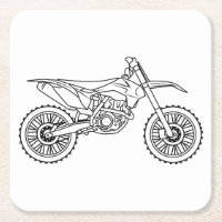 KTM Motocross line art