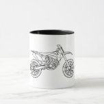 KTM Motocross line art Tasse<br><div class="desc">KTM Motocross drawn in line art</div>