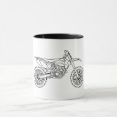 KTM Motocross line art Tasse (Zentrum)