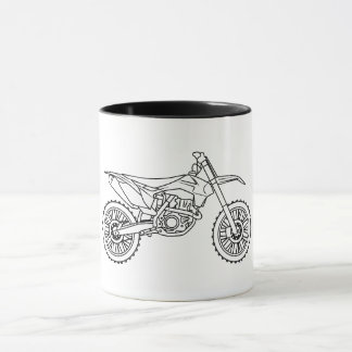 KTM Motocross line art Tasse