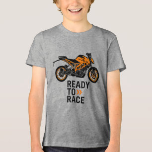 KTM Ready to Race T-Shirt – Fahrt entfesseln, Stra Tri-Blend Shirt