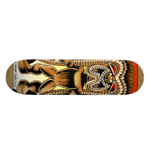 Ku, hawaiischer Tiki Gott Skateboard