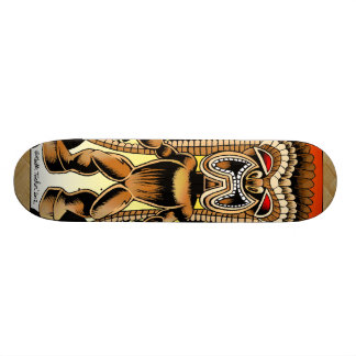 Ku, hawaiischer Tiki Gott Skateboard