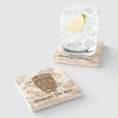 Ku-Tiki Hawaiian Customizable Tiki Bar Untersetzer (Seitenansicht)