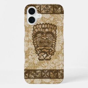 Ku-Tiki Hawaiian Tapa Hibiskus Tropisch iPhone 16 Plus Hülle