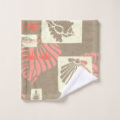 Kua Bay Hawaiian Undersea Muscheln Koordinieren Ko Badhandtuch Set (Waschlappen)