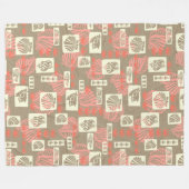 Kua Bay Hawaiianische Muscheln Fleecedecke (Vorderseite (Horizontal))