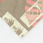 Kua Bay Hawaiianische Muscheln Fleecedecke (Ecke)