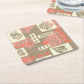 Kua Bay Hawaiianische Muscheln Rechteckiger Pappuntersetzer (angewinkelt)