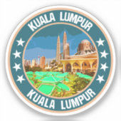 Kuala Lumpur Aufkleber (Vorderseite)