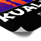 Kuala Lumpur Bahnhof Pop Art Poster (Ecke)