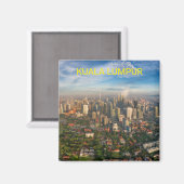 Kuala Lumpur Cityscape Magnet (Vorderseite/Rückseite)