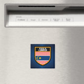 Kuala Lumpur Flag Magnet (In Situ (Geschirrspüler))
