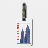Kuala Lumpur Gepäckanhänger (Rückseite vertikal)