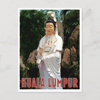 Kuala Lumpur GuanYin Vintager Stil Postkarte