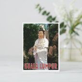 Kuala Lumpur GuanYin Vintager Stil Postkarte (Stehend Vorderseite)