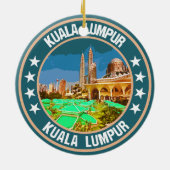 Kuala Lumpur Keramik Ornament (Hinten)