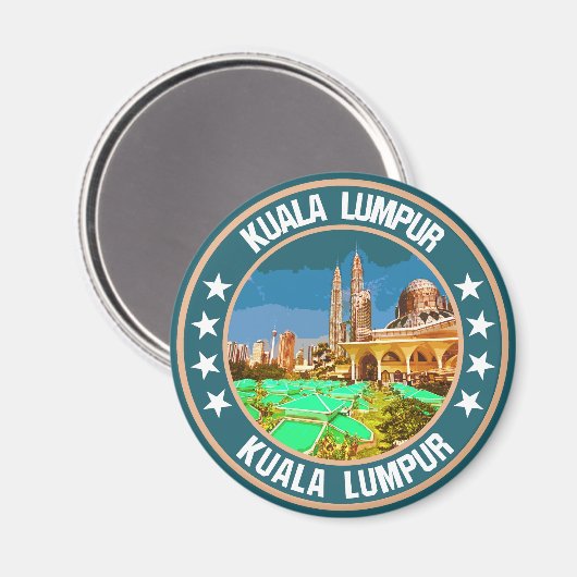 Kuala Lumpur Magnet (Vorderseite/Rückseite)