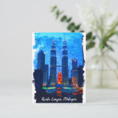Kuala Lumpur Malaysia Asia Travel Postkarte (Stehend Vorderseite)