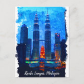 Kuala Lumpur Malaysia Asia Travel Postkarte (Vorderseite)