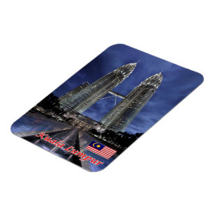 Kuala Lumpur - Malaysia - Petronas Zwillingstürme  Magnet