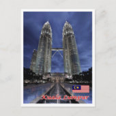 Kuala Lumpur - Malaysia - Petronas Zwillingstürme Postkarte (Vorderseite)