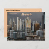 Kuala Lumpur Malaysia Postkarte (Vorne/Hinten)