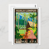 Kuala Lumpur, Malaysia Postkarte (Vorne/Hinten)