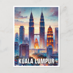 Kuala Lumpur Malaysia Postkarte