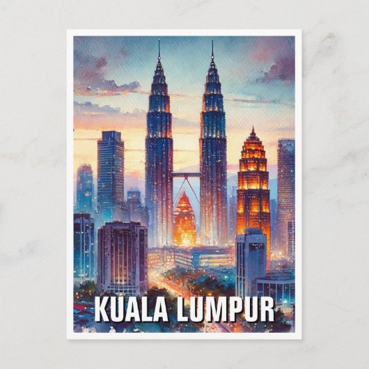 Kuala Lumpur Malaysia Postkarte (Vorderseite)
