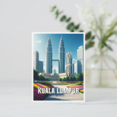 Kuala Lumpur Malaysia Postkarte (Stehend Vorderseite)