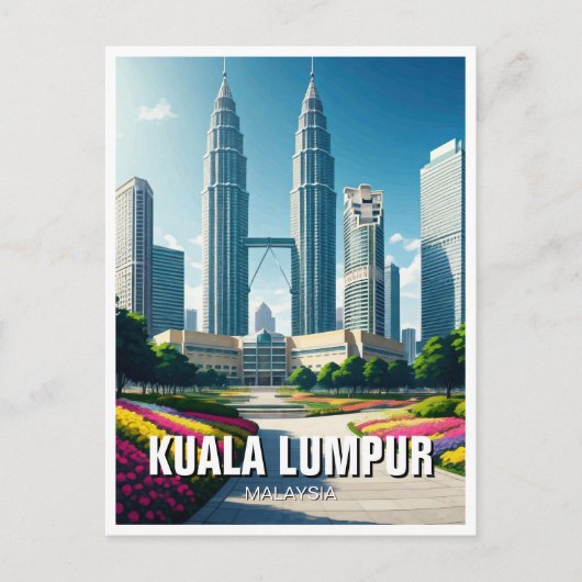 Kuala Lumpur Malaysia Postkarte (Vorderseite)