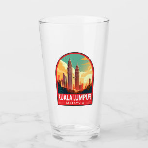 Kuala Lumpur Malaysia Reisen Vintag Glas