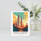 Kuala Lumpur Malaysia Reisen Vintag Postkarte (Stehend Vorderseite)