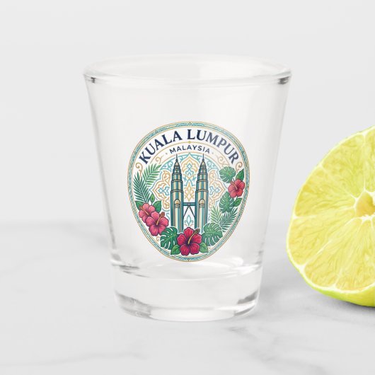 Kuala Lumpur Malaysia Schnapsglas (Vorderseite)