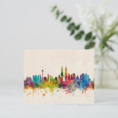 Kuala Lumpur Malaysia Skyline Postkarte (Stehend Vorderseite)
