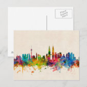 Kuala Lumpur Malaysia Skyline Postkarte (Vorne/Hinten)