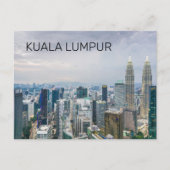 Kuala Lumpur Malaysia Skyline Vintag Souvenir Postkarte (Vorderseite)