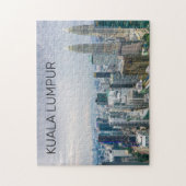 Kuala Lumpur Malaysia Skyline Vintag Souvenir Puzzle (Vertikal)