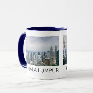 Kuala Lumpur Malaysia Skyline Vintag Souvenir Tasse