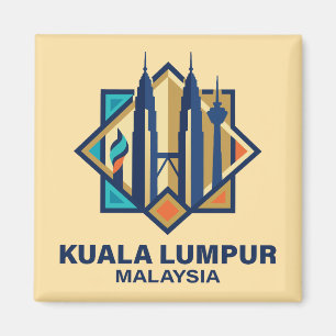 Kuala Lumpur Malaysia Südostasien Magnet