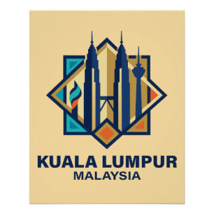 Kuala Lumpur Malaysia Südostasien Poster