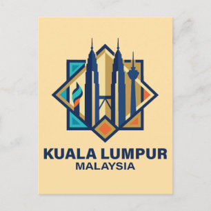 Kuala Lumpur Malaysia Südostasien Postkarte