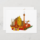 Kuala Lumpur - Mayalsia.png Postkarte (Vorne/Hinten)